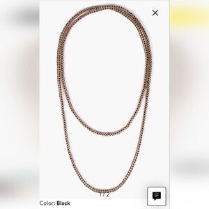 Deepa Gurnani Bethany Nwcklace - Black - NWT